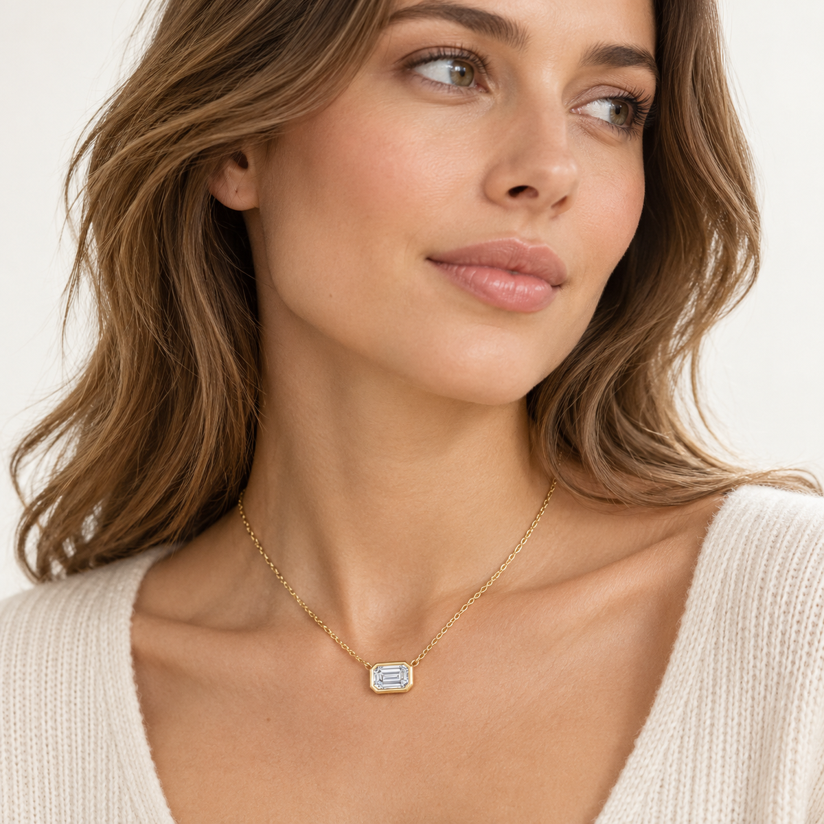 The Primrose Emerald Lab-Grown Necklace