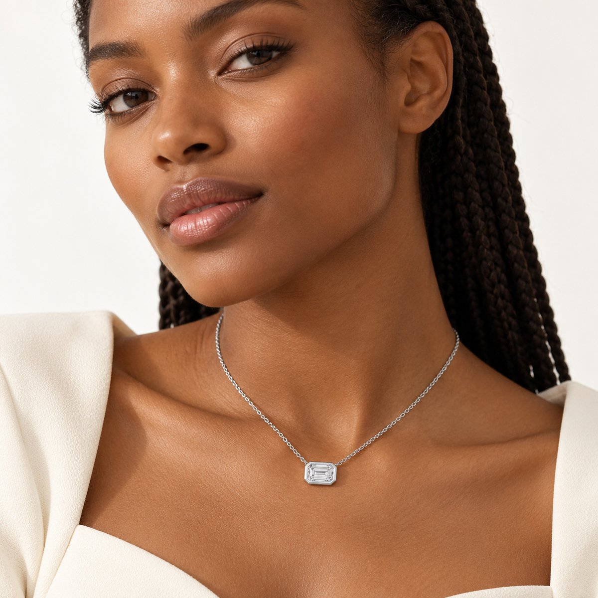 The Primrose Emerald Lab-Grown Necklace