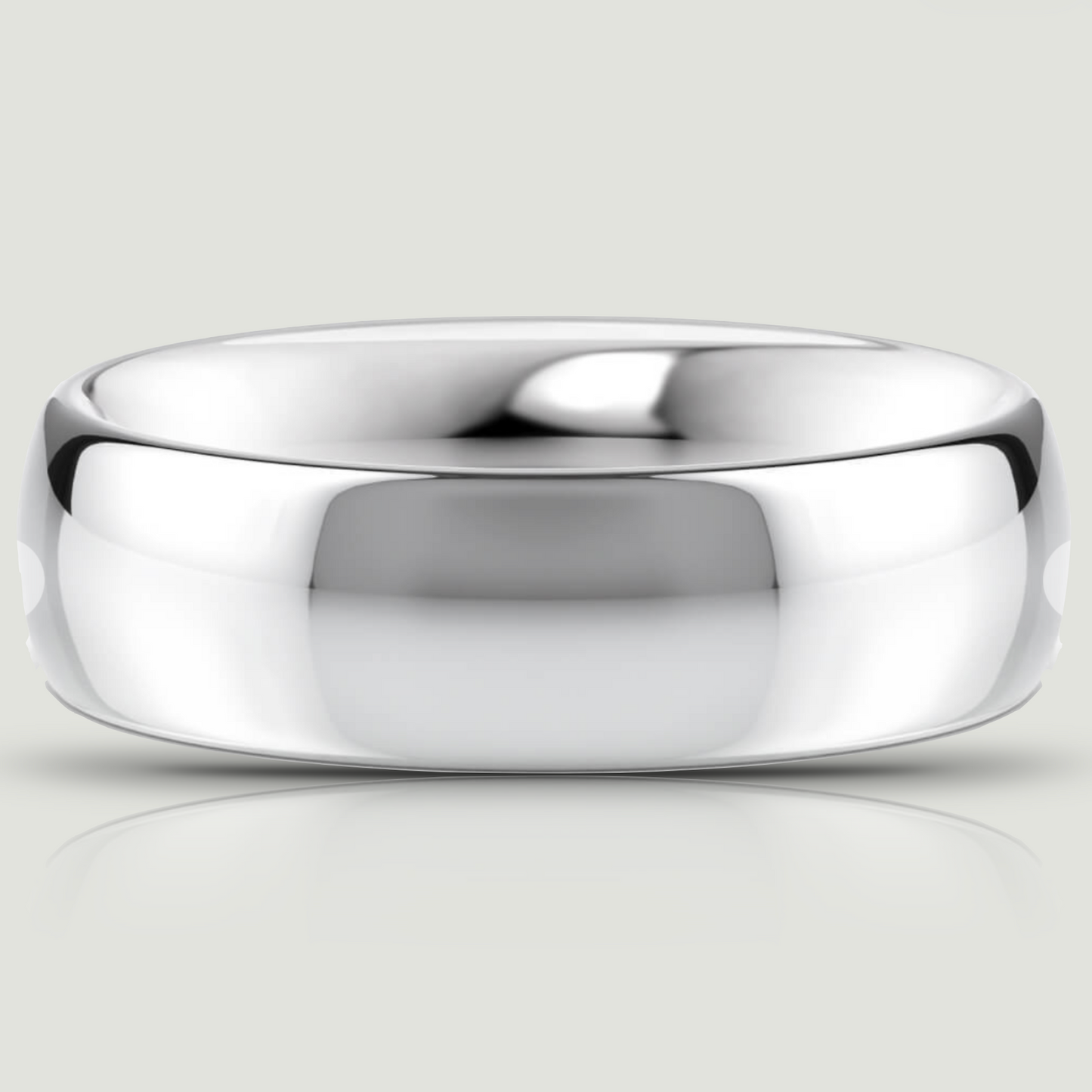 Platinum 6.0mm Traditional Court Ring