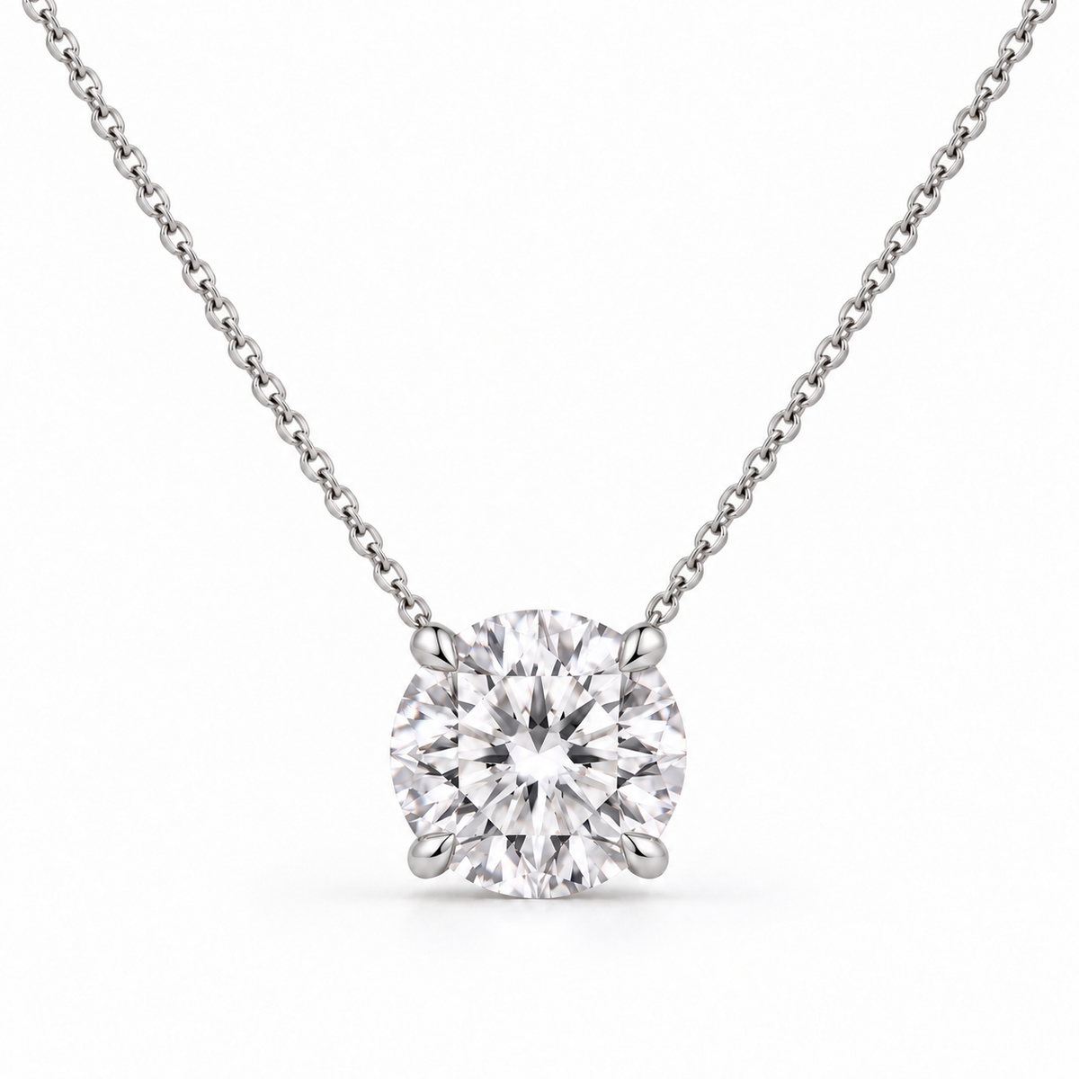 The Chelsea Round Lab-Grown Necklace