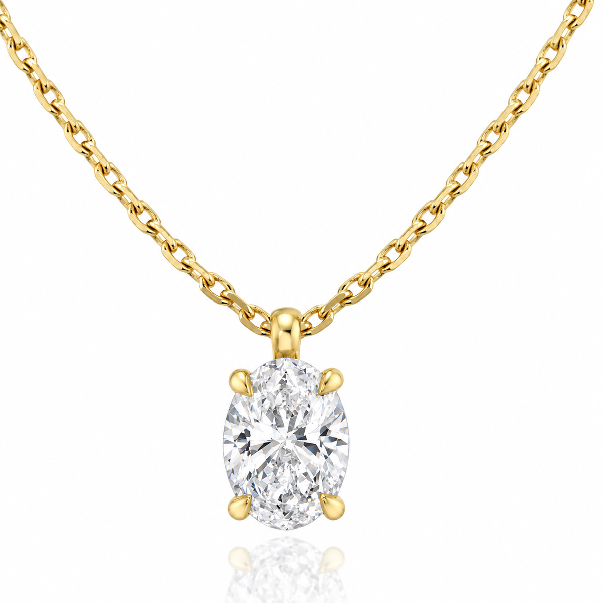 The Chelsea Oval Lab-Grown Pendant