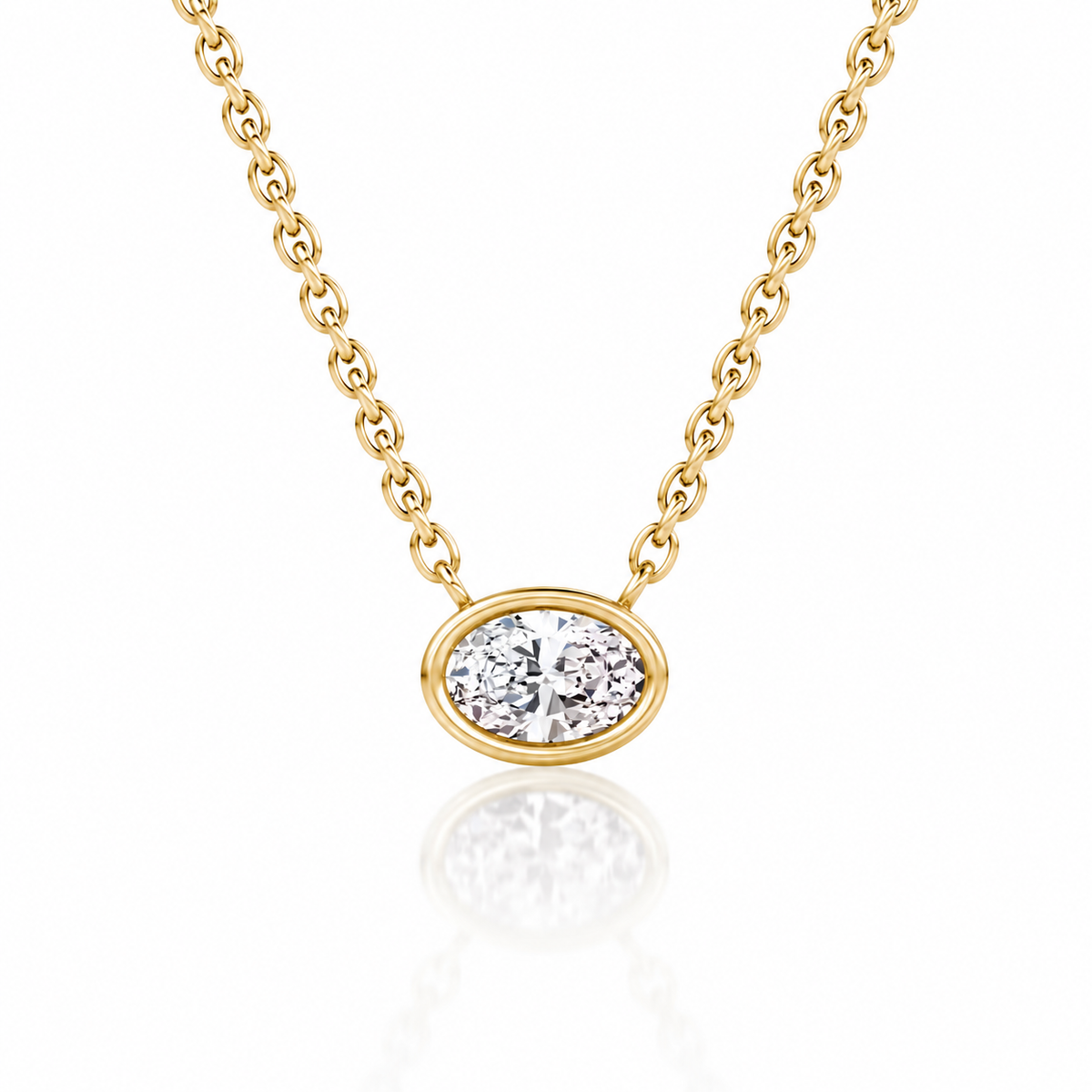The Primrose Oval Lab-Grown Necklace