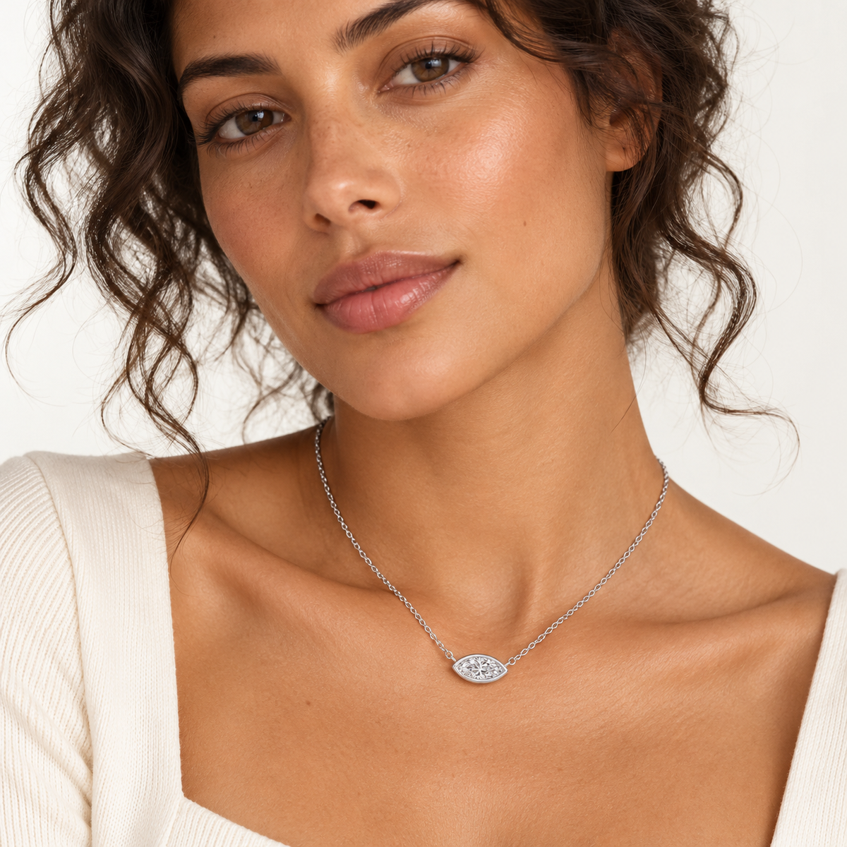 The Primrose Marquise Lab-Grown Necklace