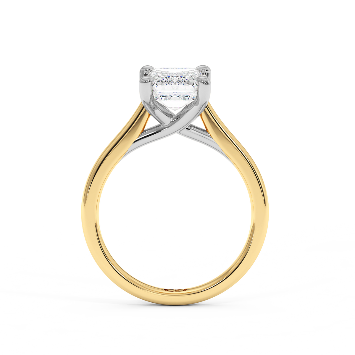 The Belgravia Emerald Lab-Grown Gold & Platinum Ring