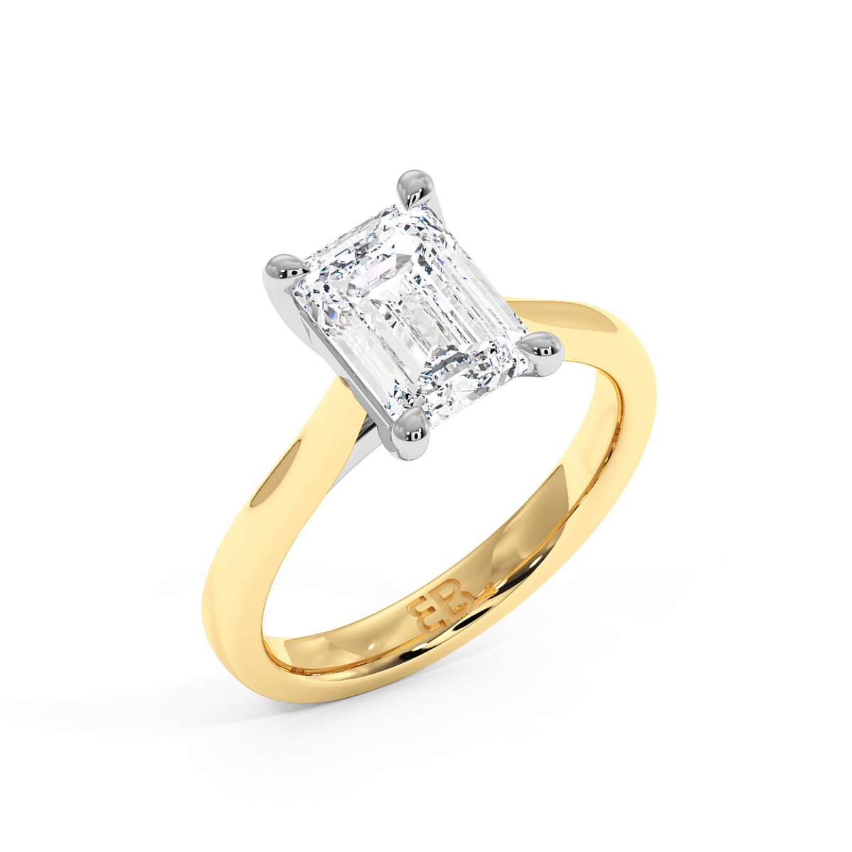 The Belgravia Emerald Lab-Grown Gold & Platinum Ring