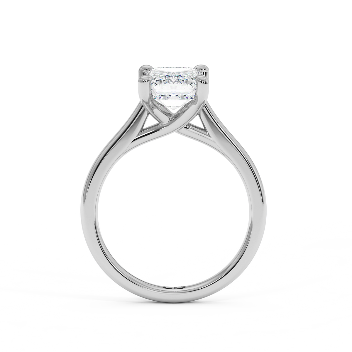 La bague Chelsea en or jaune et émeraude de laboratoire