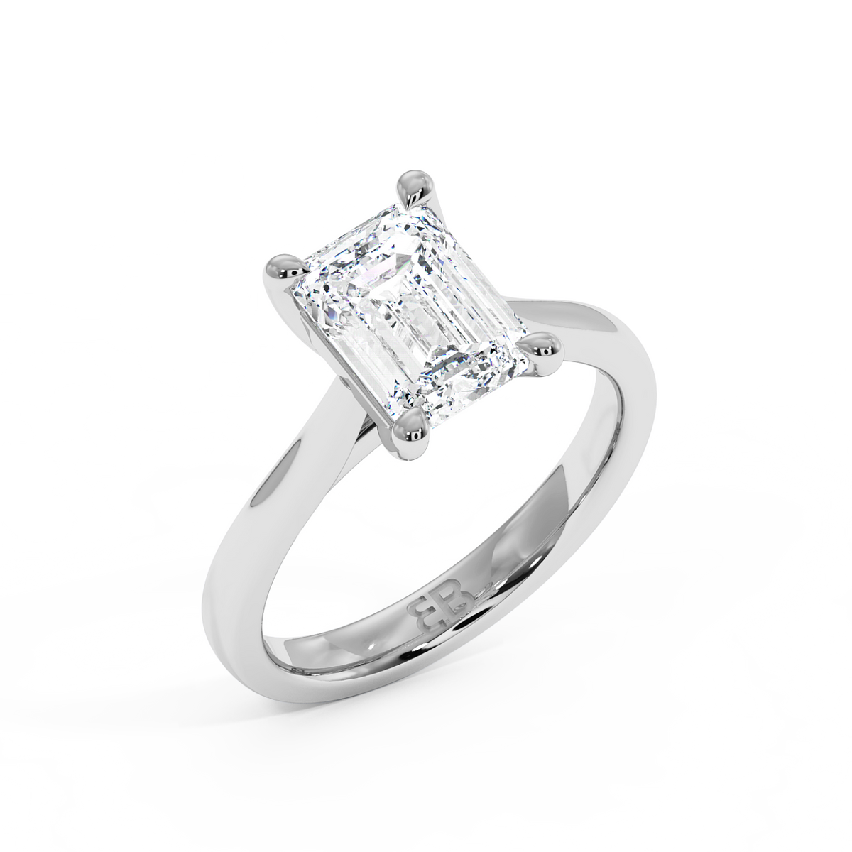 La bague Chelsea en or jaune et émeraude de laboratoire