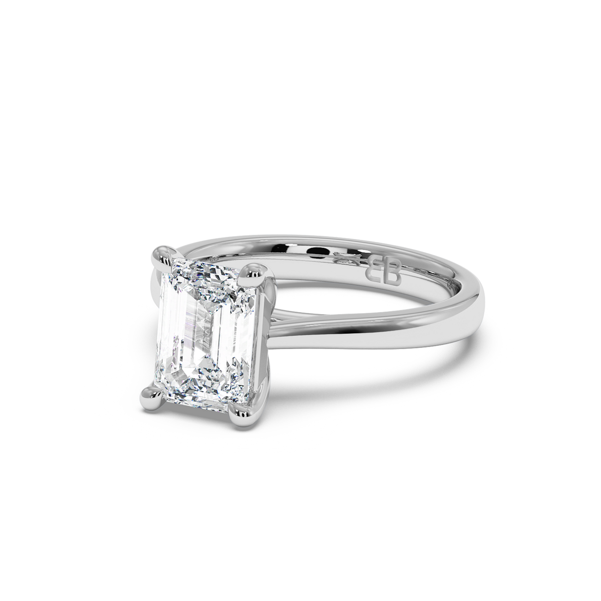 La bague Chelsea en or jaune et émeraude de laboratoire