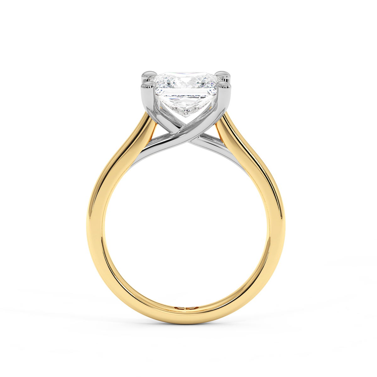 La bague Chelsea en or jaune et émeraude de laboratoire