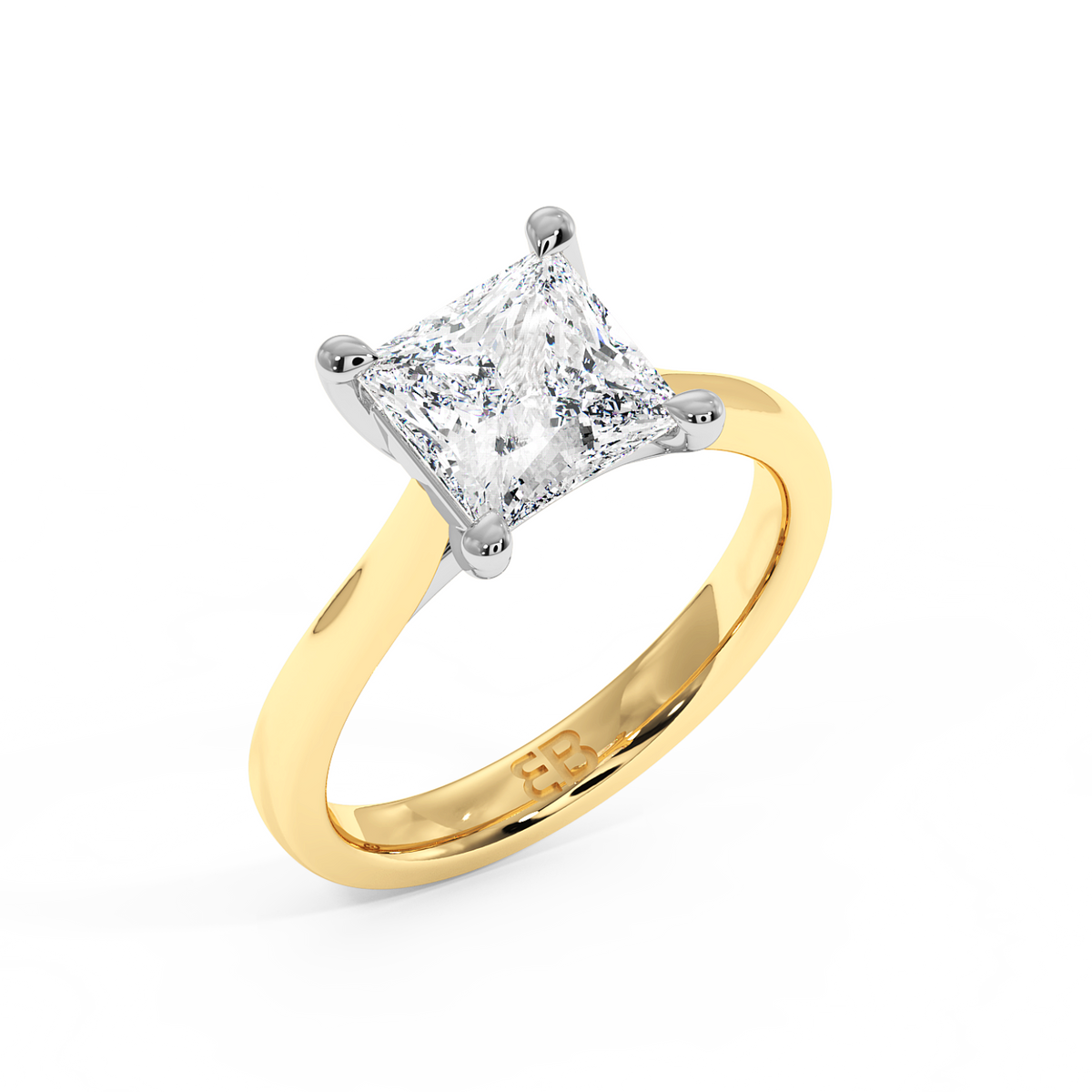 La bague Chelsea en or jaune et émeraude de laboratoire