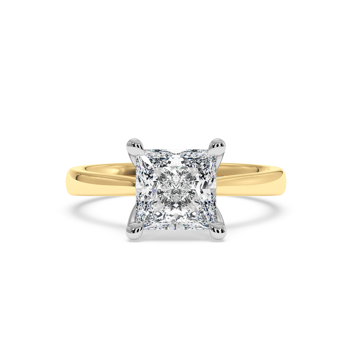 The Belgravia Princess Lab-Grown Gold & Platinum Ring
