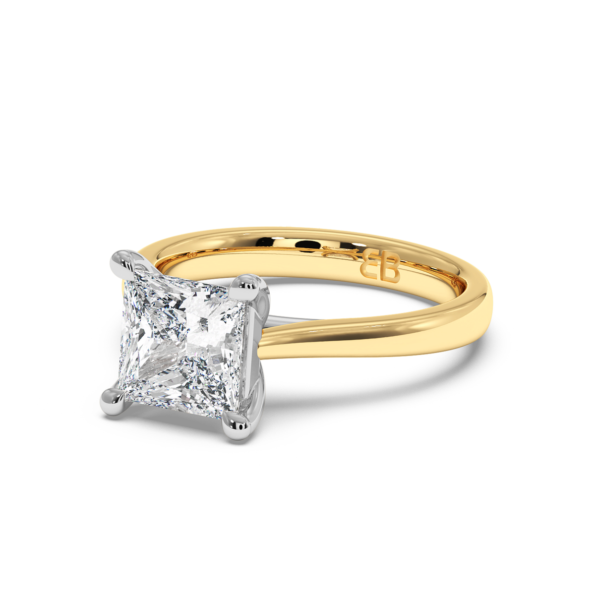 La bague Chelsea en or jaune et émeraude de laboratoire