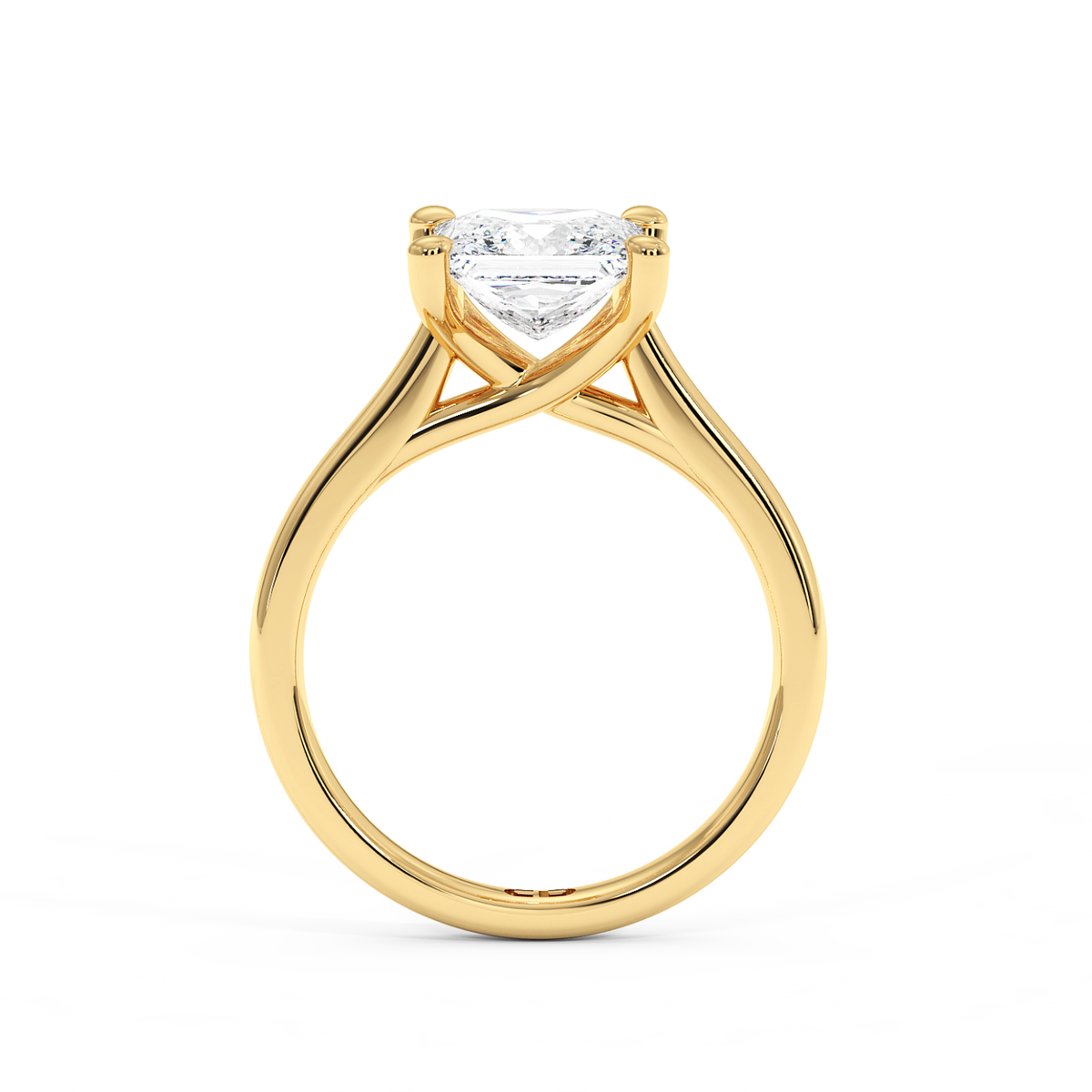 La bague Chelsea en or jaune et émeraude de laboratoire