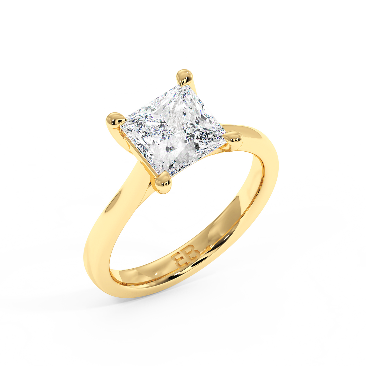La bague Chelsea en or jaune et émeraude de laboratoire