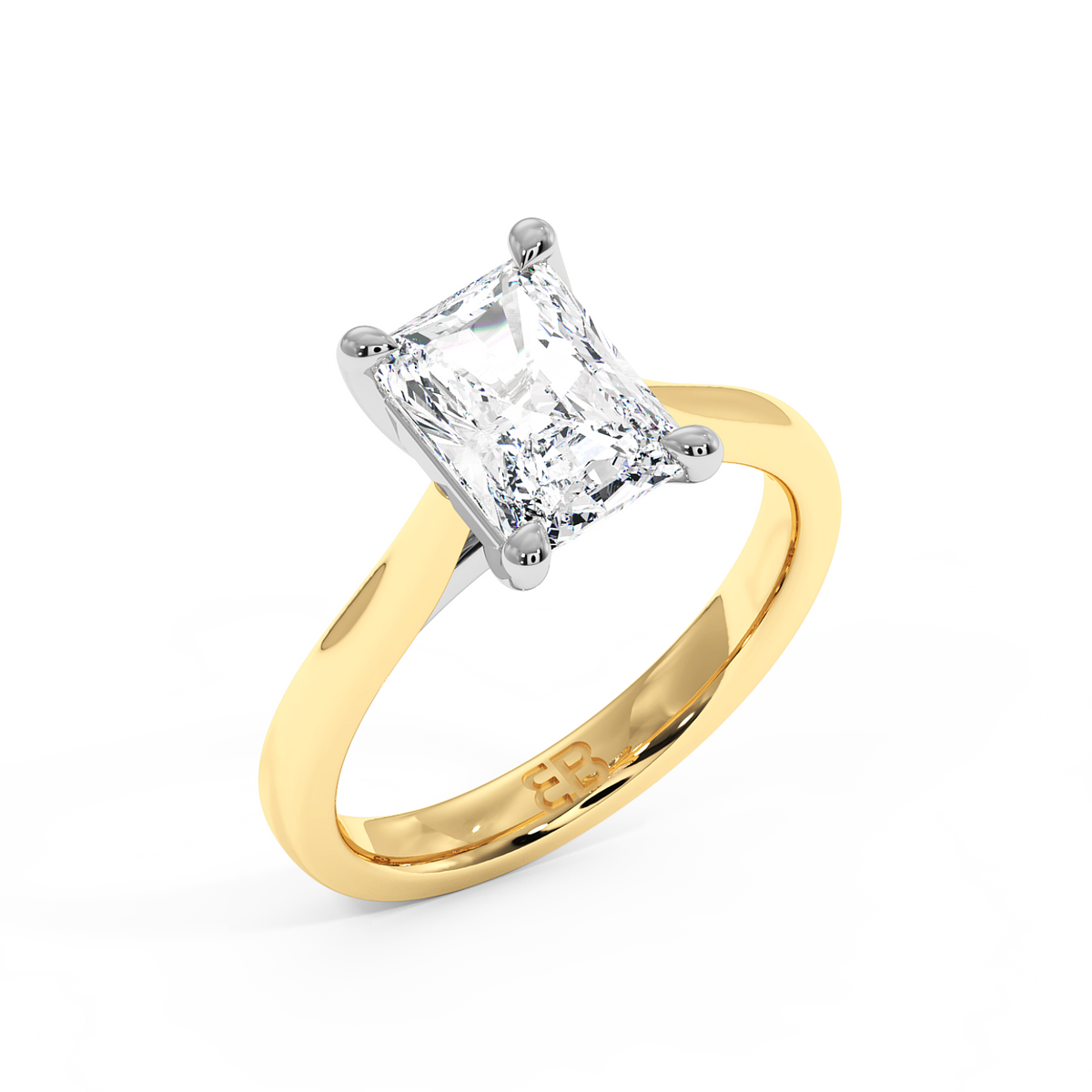 La bague Chelsea en or jaune et émeraude de laboratoire