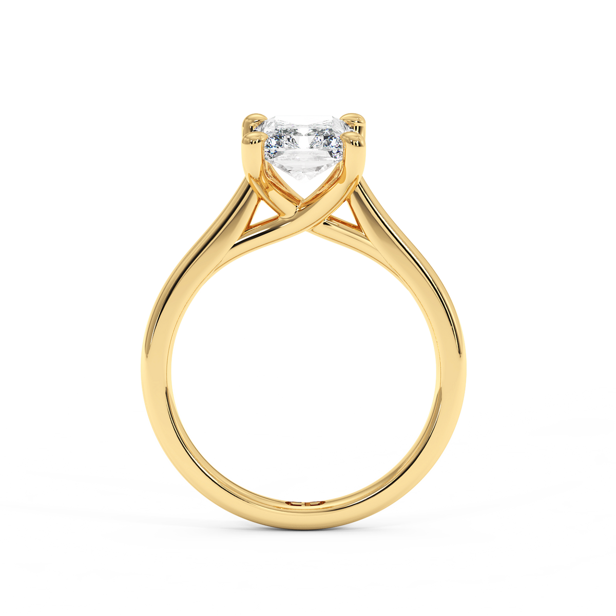 The Belgravia Radiant Lab-Grown Yellow Gold Ring