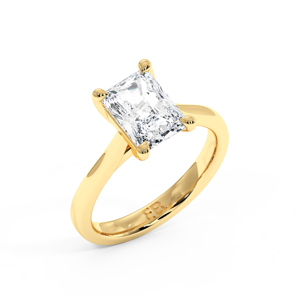 The Belgravia Radiant Lab-Grown Yellow Gold Ring