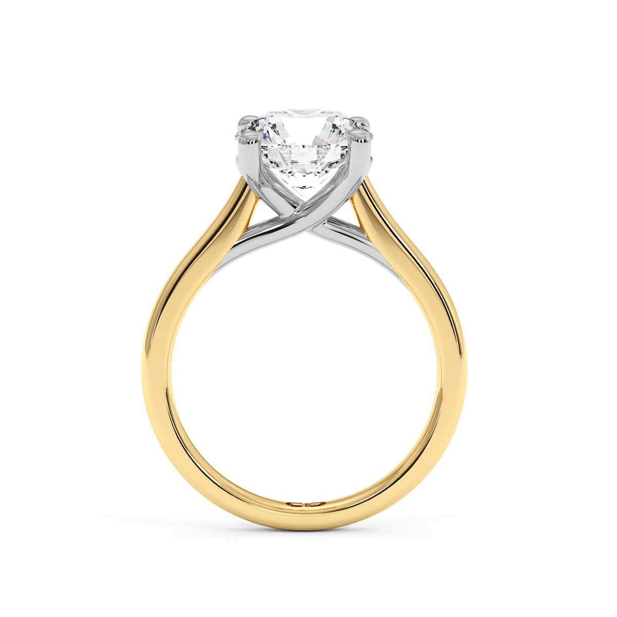 The Belgravia Round Lab-Grown Gold & Platinum Ring