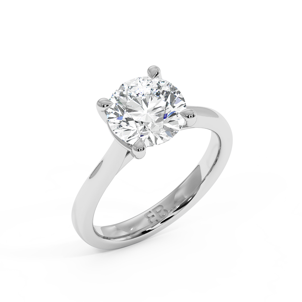 The Belgravia Round Lab-Grown Platinum Ring