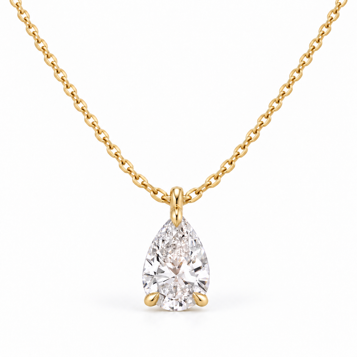 The Chelsea Pear Lab-Grown Pendant
