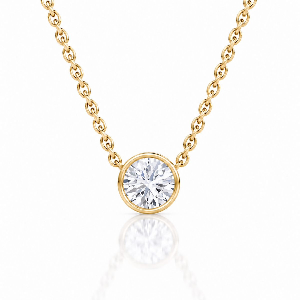 The Primrose Round Lab-Grown Necklace