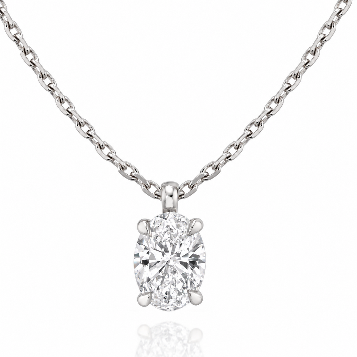 The Chelsea Oval Lab-Grown Pendant