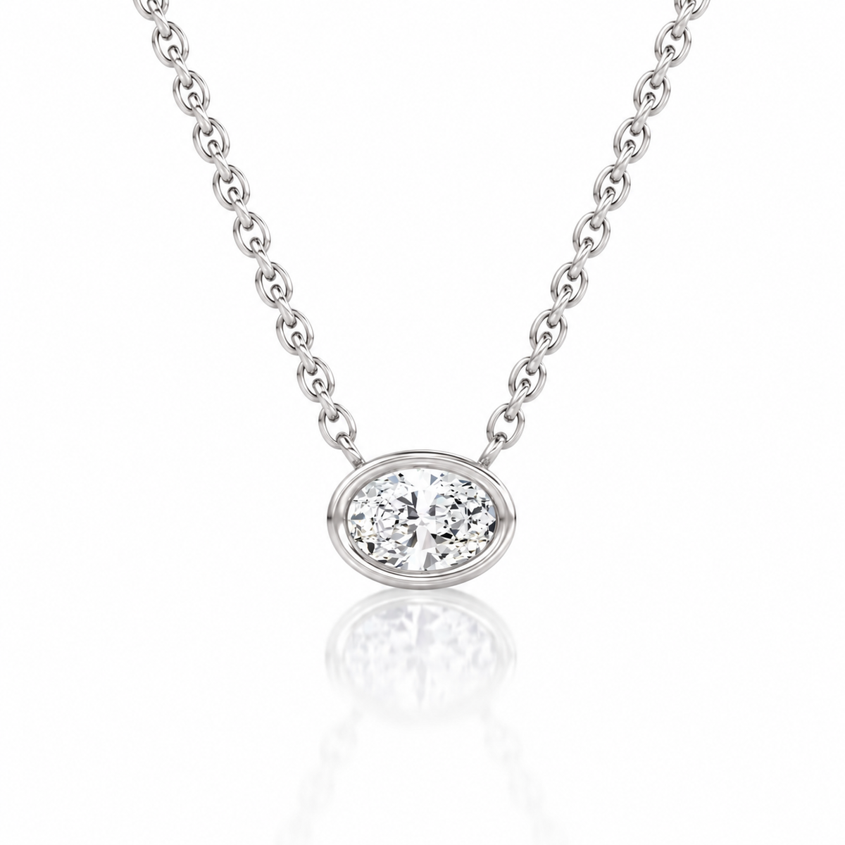The Primrose Oval Lab-Grown Necklace