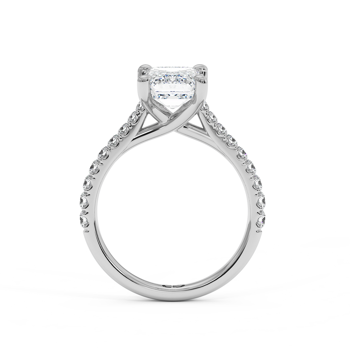 The Richmond Emerald Lab-Grown Platinum Ring