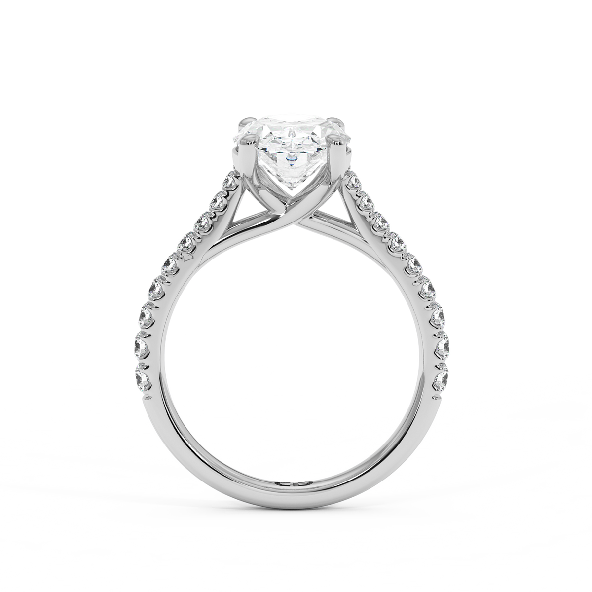 The Richmond Oval Lab-Grown Platinum Ring