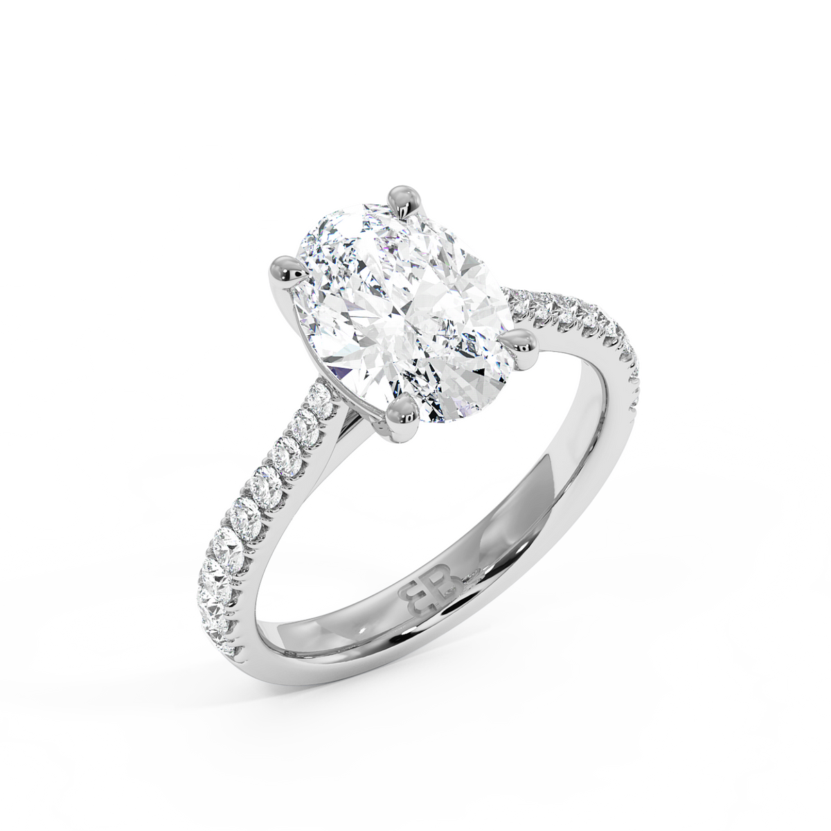 The Richmond Oval Lab-Grown Platinum Ring