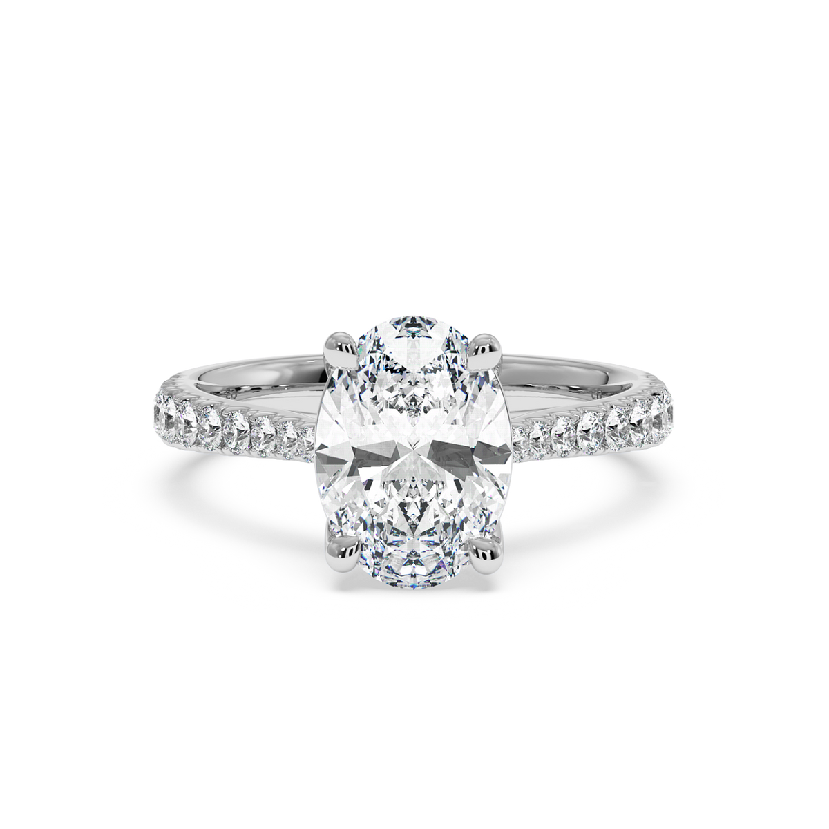 The Richmond Oval Lab-Grown Platinum Ring