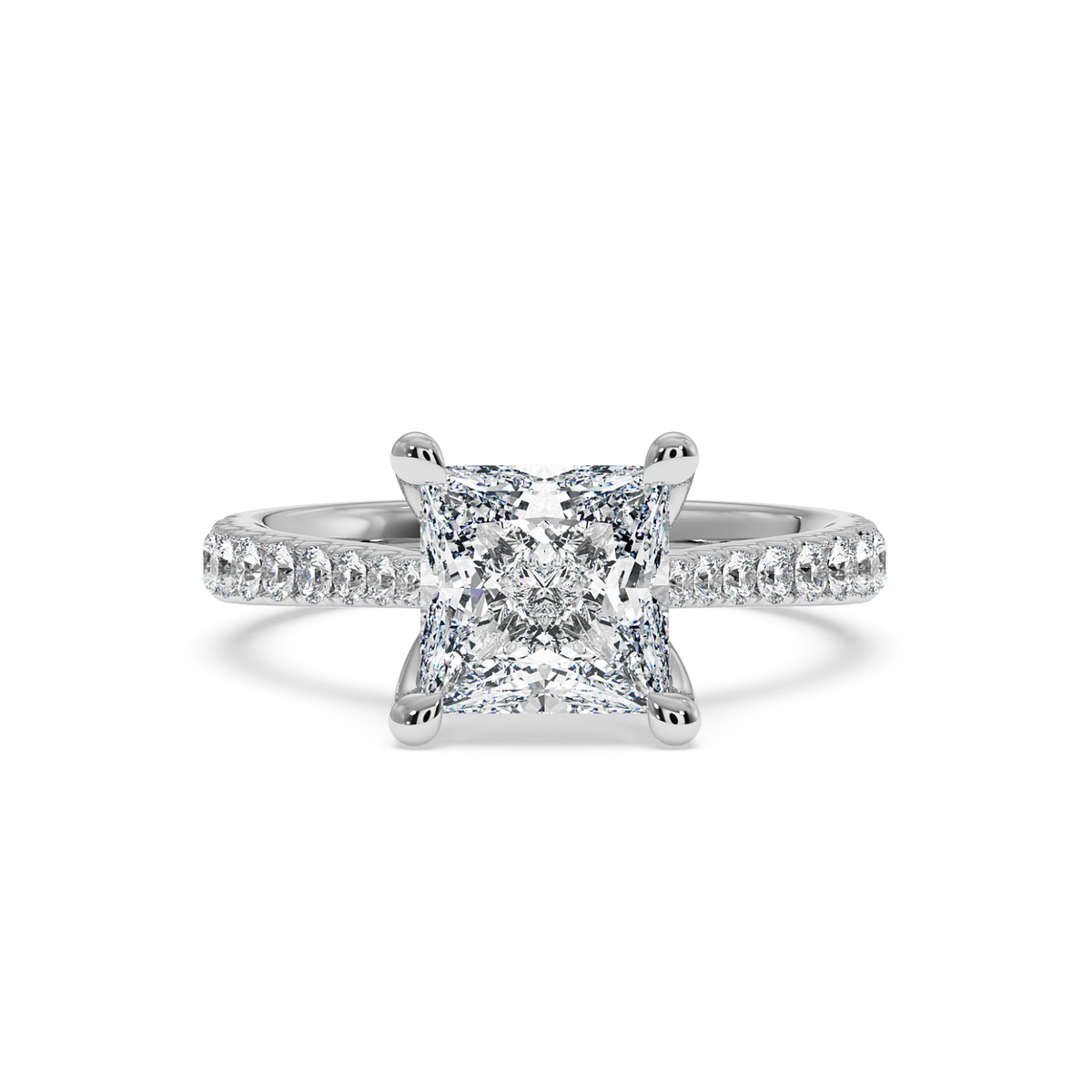 The Richmond Princess Lab-Grown Platinum Ring