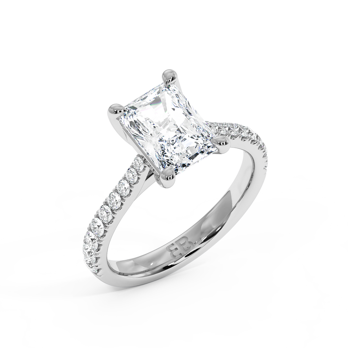 La bague Chelsea en or jaune et émeraude de laboratoire
