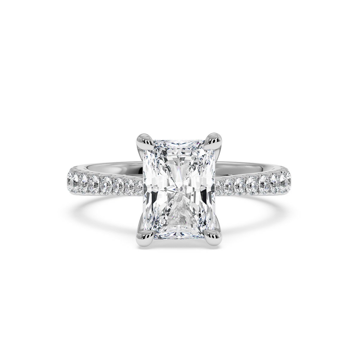 La bague Chelsea en or jaune et émeraude de laboratoire