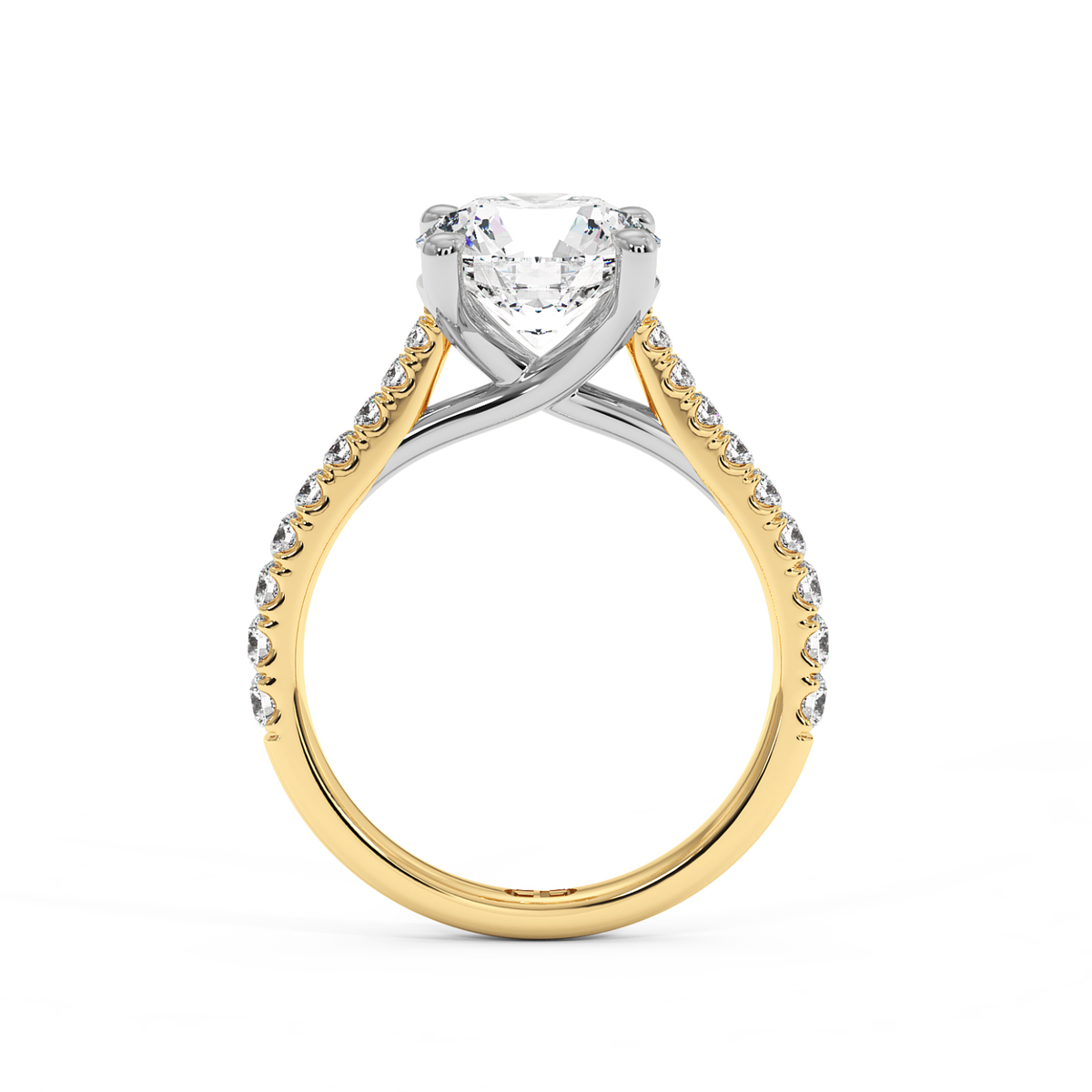 The Richmond Round Lab-Grown Gold & Platinum Ring