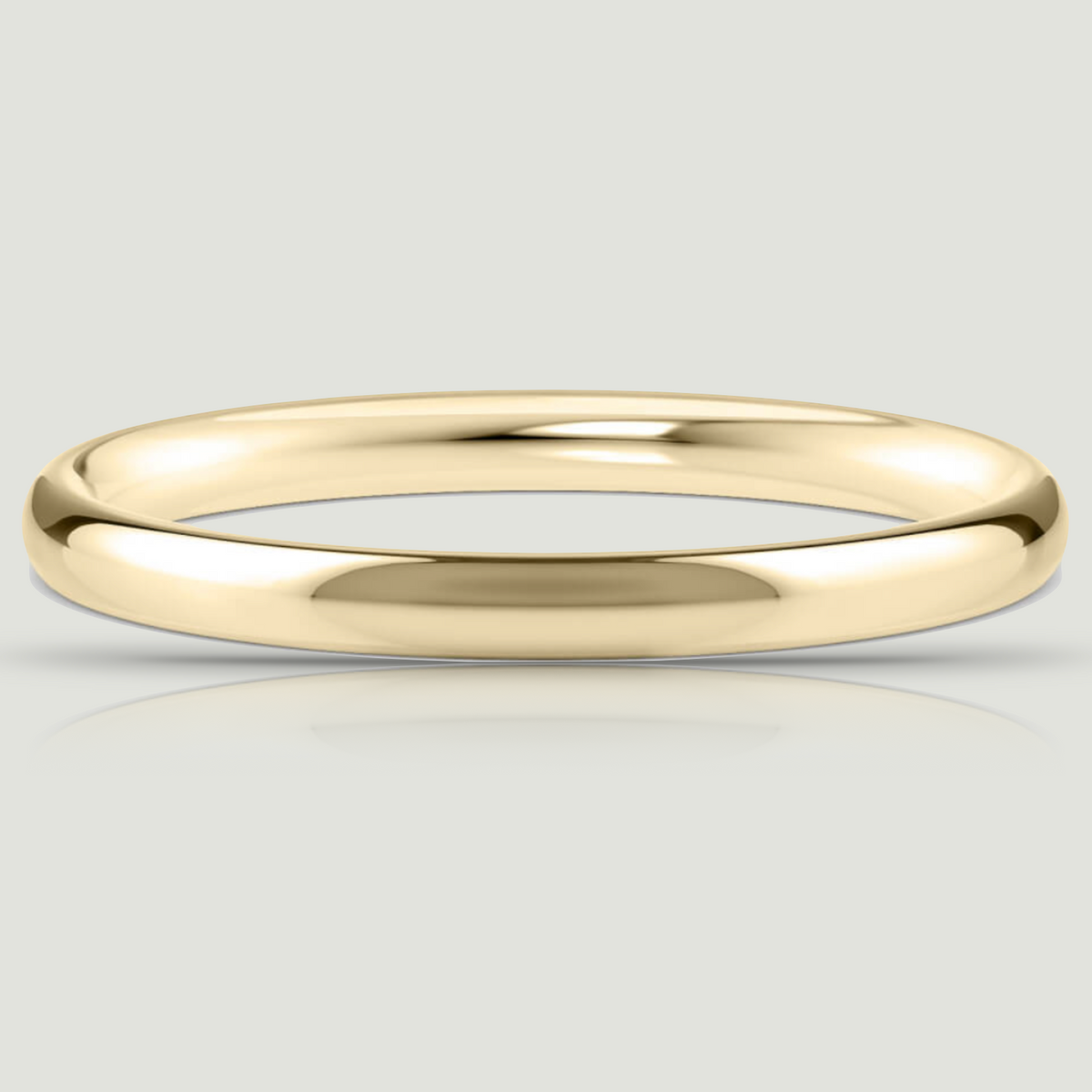 Yellow Gold 2.0mm Traditional Court Ring