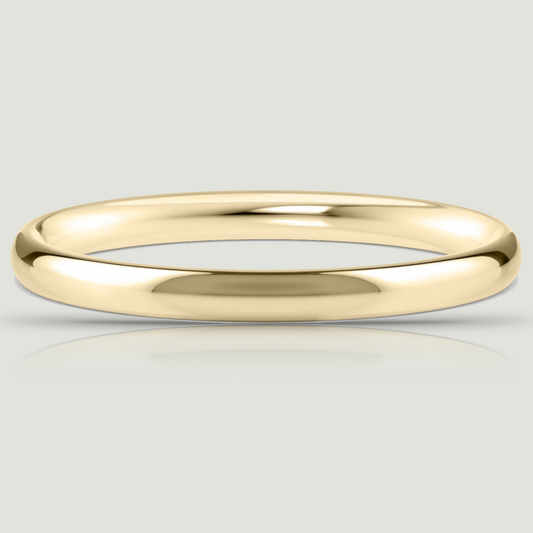 Yellow Gold 2.0mm Traditional Court Ring