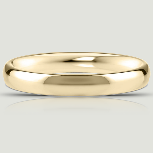 Yellow Gold 3.0mm Traditional Court Ring