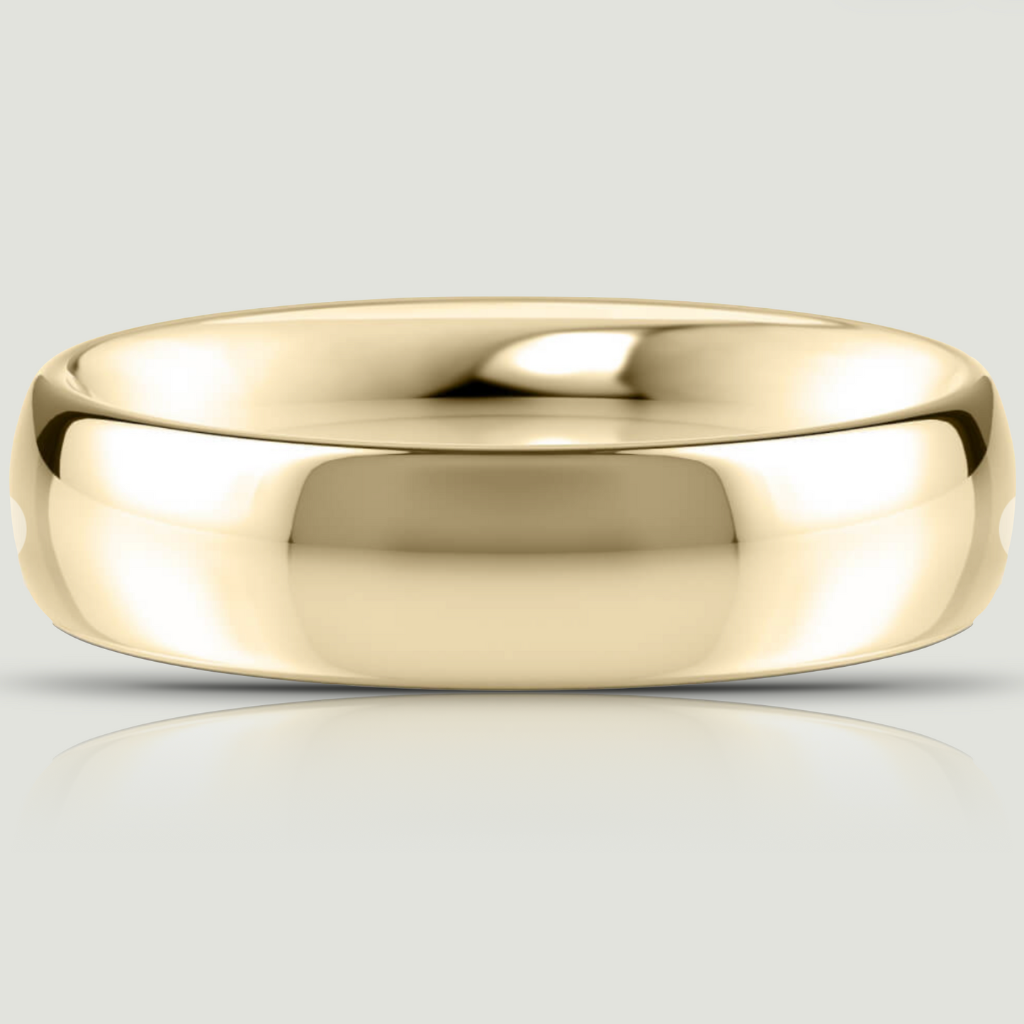 Yellow Gold 5.0mm Traditional Court Ring
