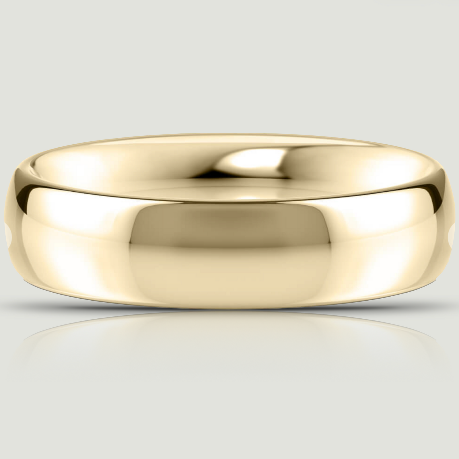 Yellow Gold 5.0mm Traditional Court Ring