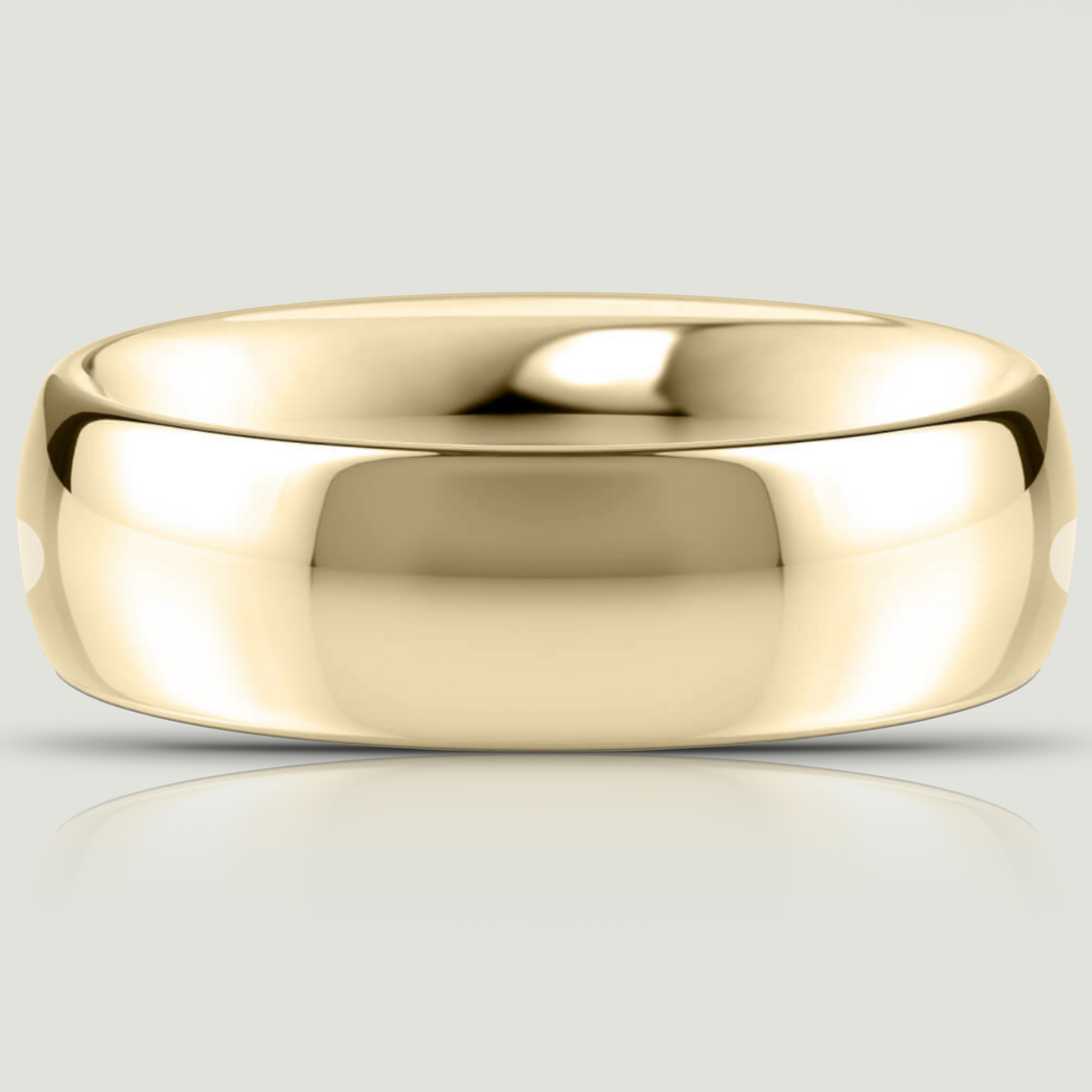 Yellow Gold 6.0mm Traditional Court Ring