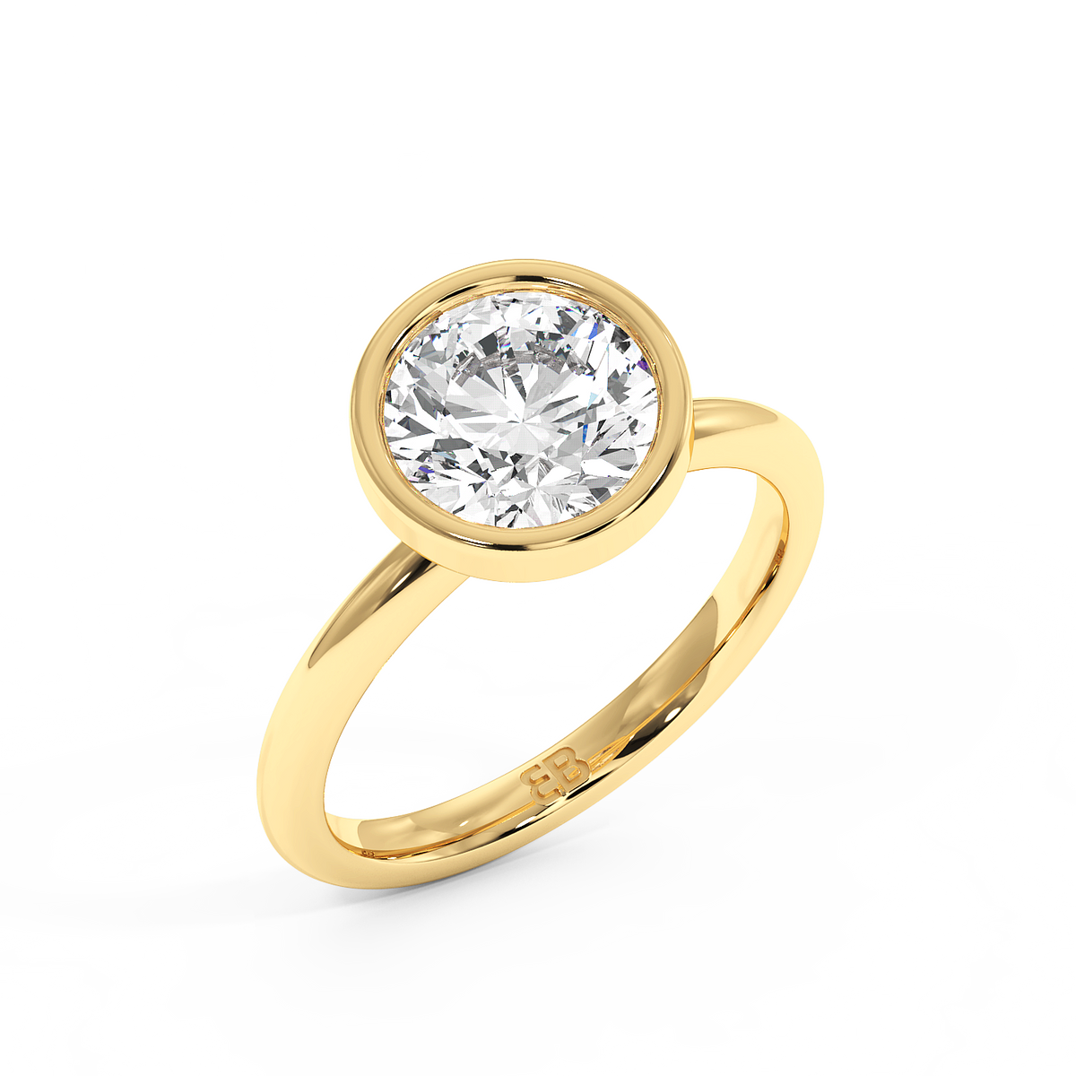 La bague Chelsea en or jaune et émeraude de laboratoire