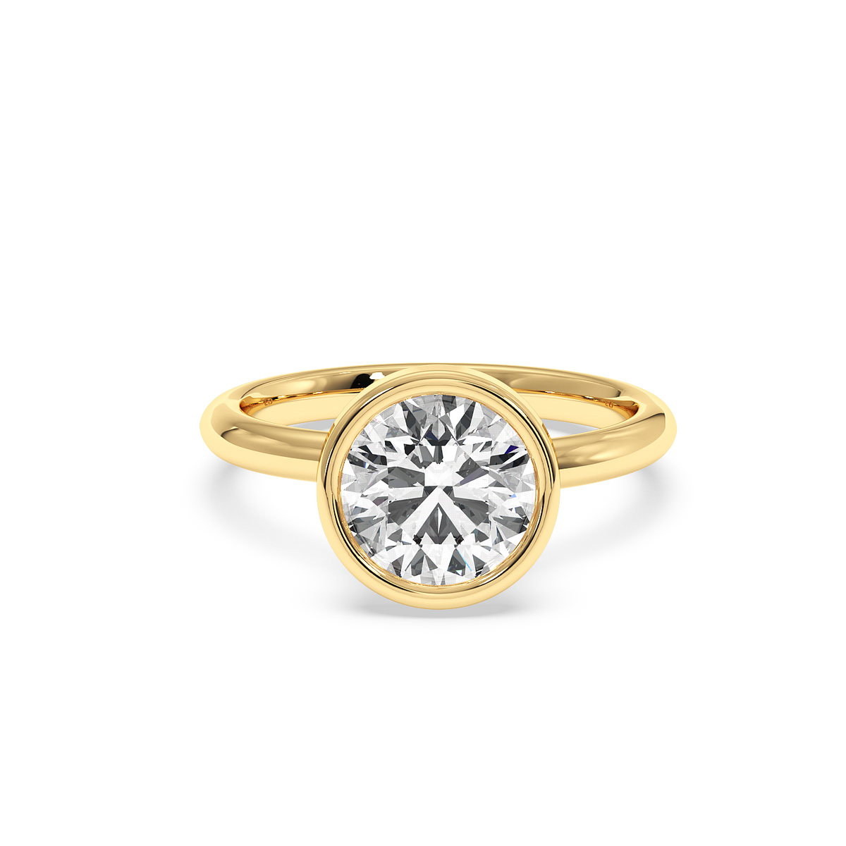 La bague Chelsea en or jaune et émeraude de laboratoire