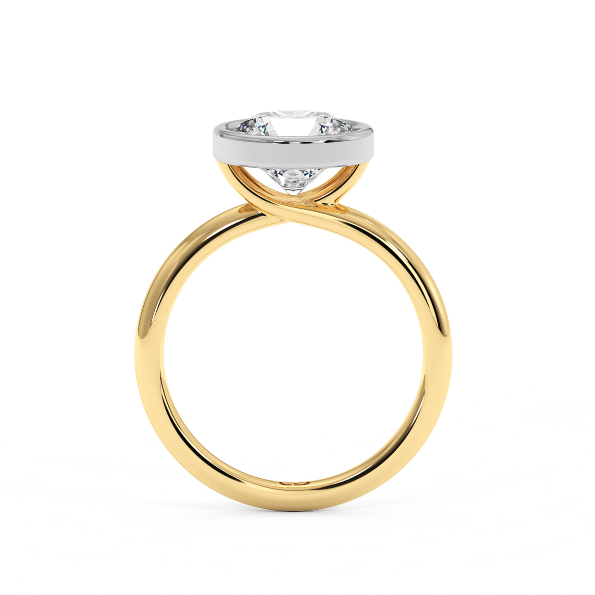 La bague Chelsea en or jaune et émeraude de laboratoire